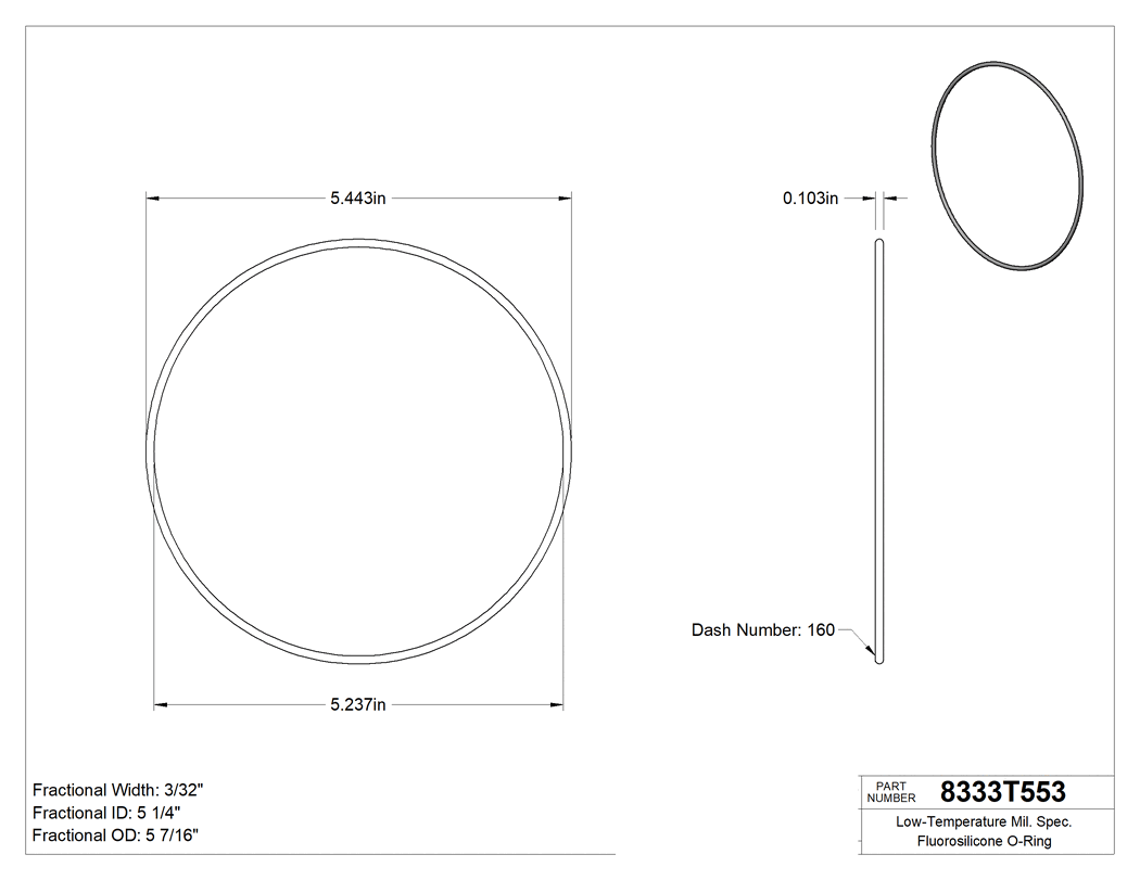 Technical drawing - 8333T553